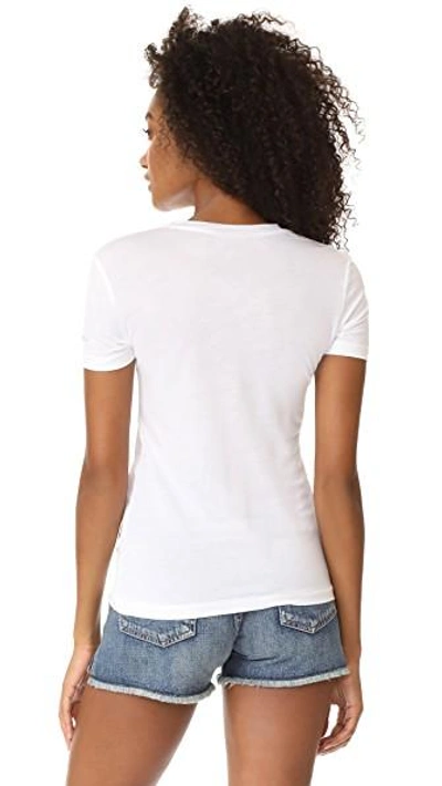 Shop Ganni Linfield Tee In Bright White