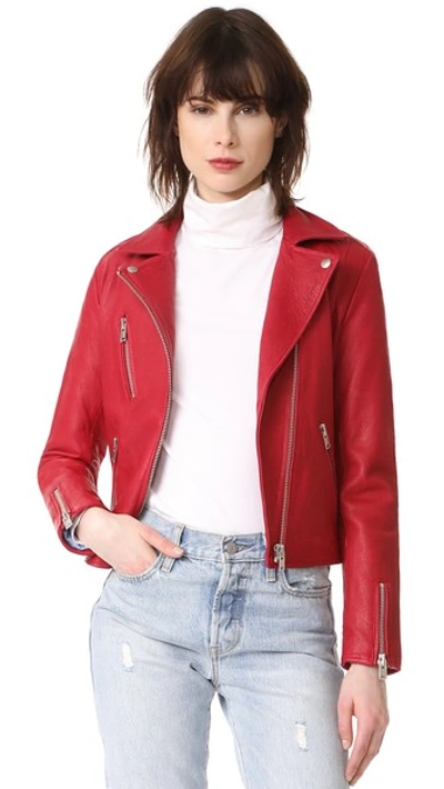 Doma Reed Moto Jacket In Anemone