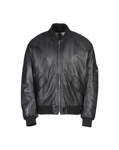 Shop Mcq By Alexander Mcqueen Leather Jacket In Black