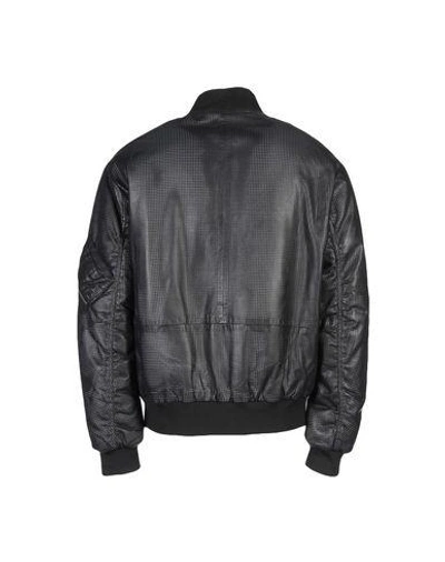 Shop Mcq By Alexander Mcqueen Leather Jacket In Black