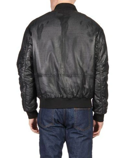 Shop Mcq By Alexander Mcqueen Leather Jacket In Black