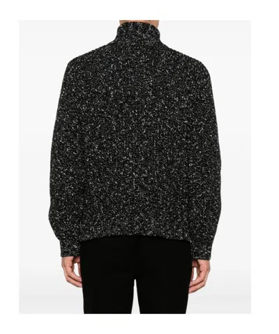 Ernest W Baker Long-sleeved Knitted Pullover In Black