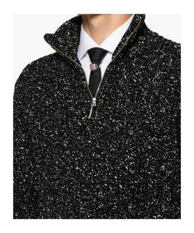 Ernest W Baker Long-sleeved Knitted Pullover In Black