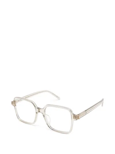 Saint Laurent Square-frame Glasses In Red
