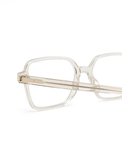 Saint Laurent Square-frame Glasses In Red