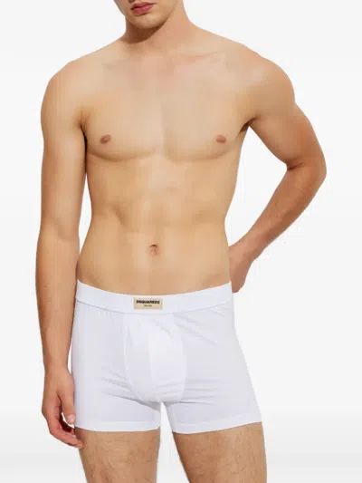 Dsquared2 Boxers With Logo In White