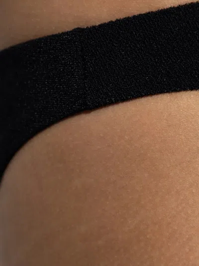 Dsquared2 Glitter-effect Bikini Bottoms In Black