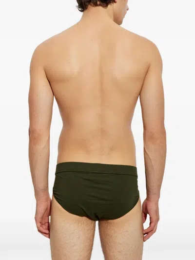 Dsquared2 Logo-patch Briefs In Green