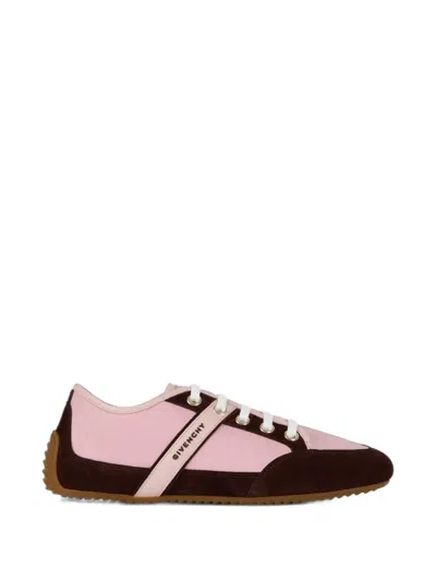 Givenchy Slim Suede-trim Panelled Sneakers In Multi