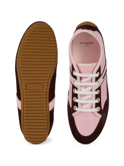 Givenchy Slim Suede-trim Panelled Sneakers In Multi