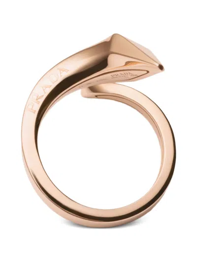 Prada Eternal Gold Snake Mini Ring In Gold