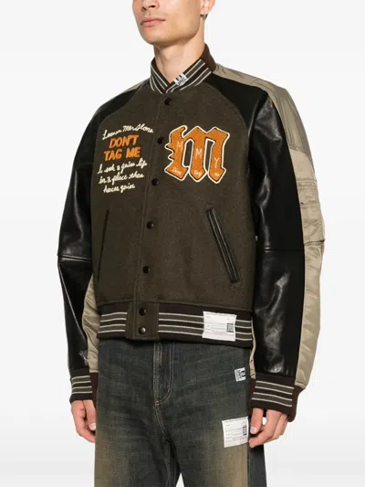 Miharayasuhiro Maison Mihara Yasuhiro Khaki Bomber Jacket In Brown