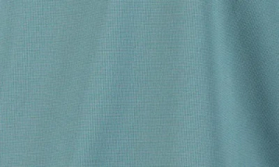 Tailorbyrd Micro Grid Quarter Zip Performance Pullover In Jade Mist