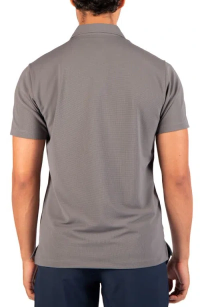 Tailorbyrd Micro Grid Performance Polo In Grey
