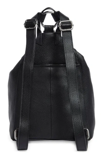 Aimee Dumbo Leather Backpack In Black
