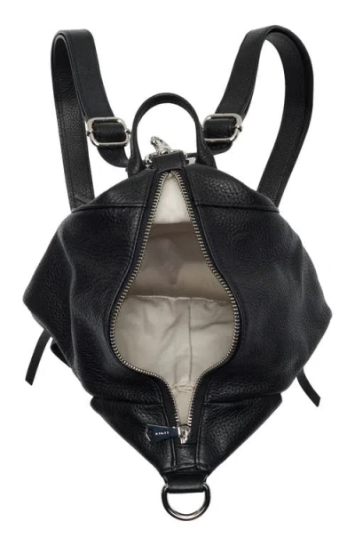 Aimee Dumbo Leather Backpack In Black