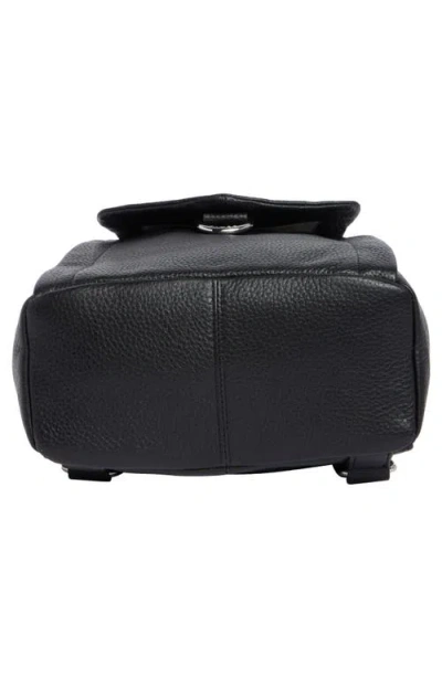 Aimee Dumbo Leather Backpack In Black