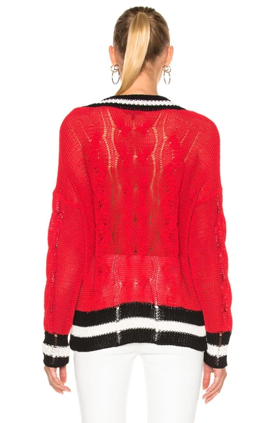 Shop Rag & Bone Emma V-neck Jumper In Red