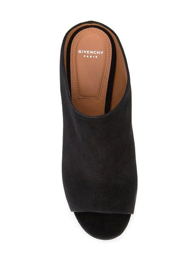 Shop Givenchy Crystal Heel Mules In Black