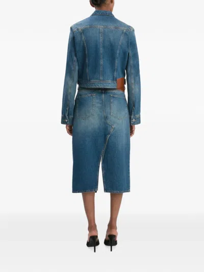 Victoria Beckham Button-up Denim Jacket In Blue