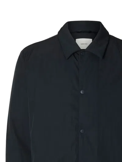 Selected Button-fastening Jacket In Blue