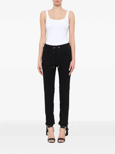 Balmain Piping Track Pants In Silver