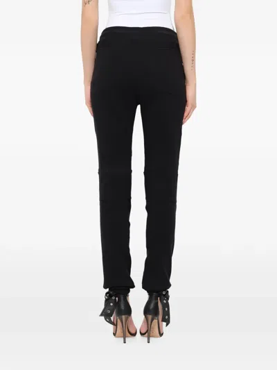 Balmain Piping Track Pants In Silver
