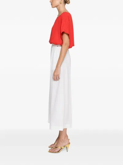 Nissa Short Sleeve Top In Red