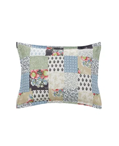 Macy's Floral Patch Reversible Microfiber 3-piece Comforter Set In Multi