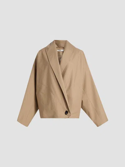 Co Wrap Jacket Camel In Camel