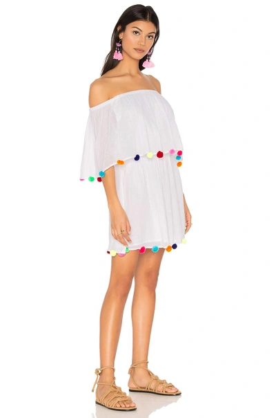 Shop Pitusa Pom Pom Festival Dress In White