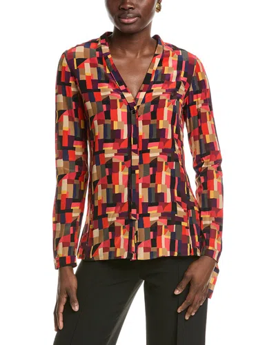 Akris Silk Blouse In Multi