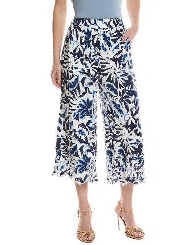 Nicole Miller Printed Pant In Multi