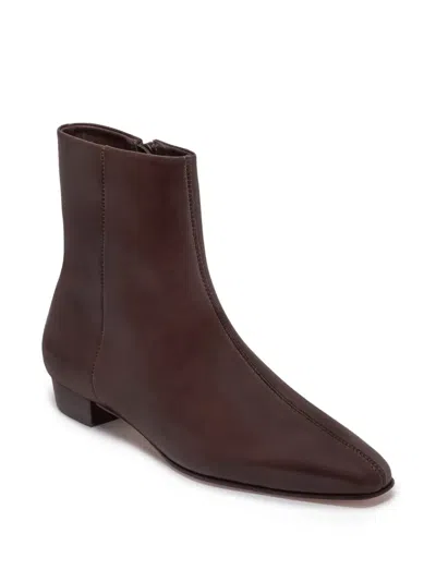 Bernardo Rema Central-seam Leather Ankle Boots In Multi