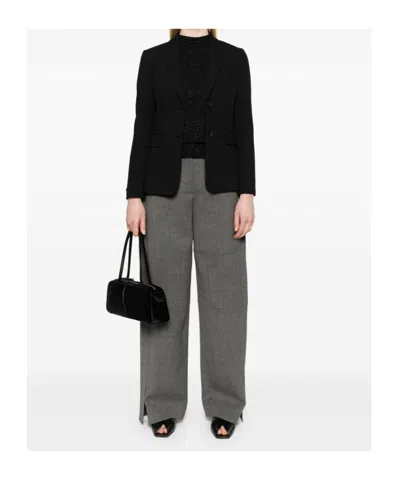 Peserico Single-breasted Suit Jacket In Black