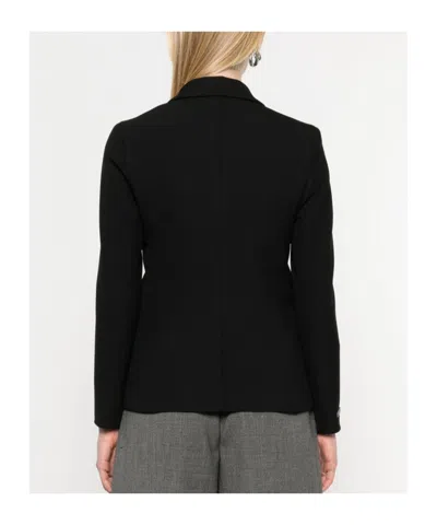 Peserico Single-breasted Suit Jacket In Black