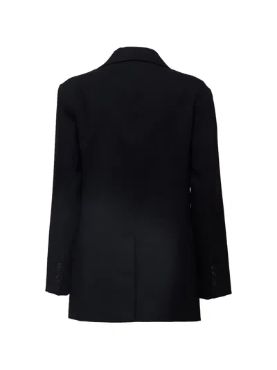 Weekend Max Mara Asta Single-breasted Wool Blazer In Black