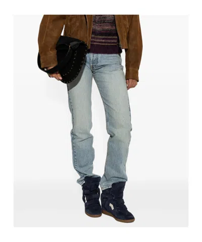 Isabel Marant Belt-loop Jeans In Gray