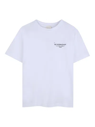 Givenchy Unisex Mini Cotton Tee Shirt In White