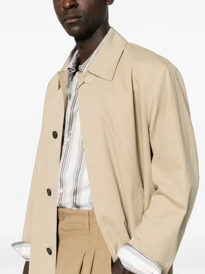 Dunst Cotton Blend Fitted Jacket In Neutral