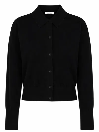 Max Mara Wool Blend Cardigan For Women In Animal Print