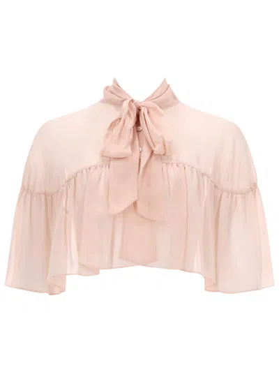 Max Mara Negozi Cape Shirt In Multi
