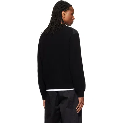 Re;code Black Checkerboard Sweater In Black