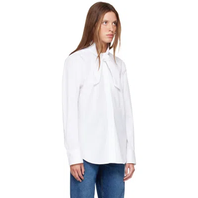 Givenchy White Cocoon Shirt In 100-white