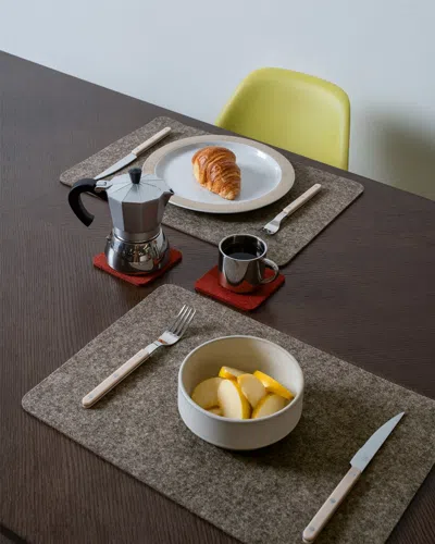 Graf & Lantz Merino Wool Rectangle Placemat In Multi