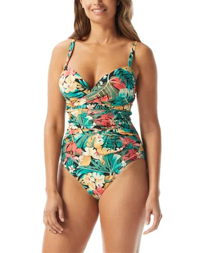 Coco Reef Enrapture Underwire One Piece Swimsuit In Blue