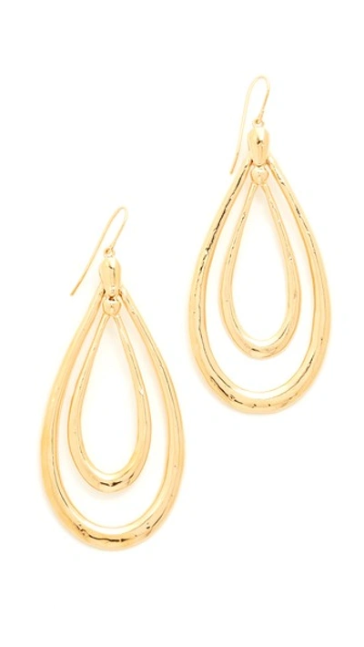 Shop Aurelie Bidermann Alcazar Earrings In Yellow Gold