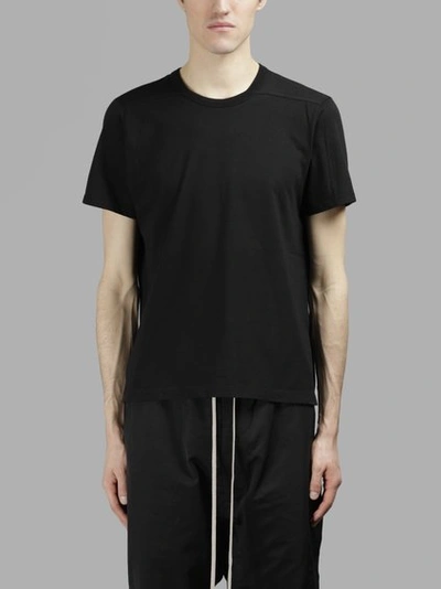 Rick Owens Men's Black Ruffle T-shirt