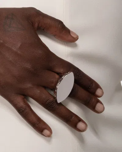 Alexis Bittar Brut Slice Ring In Silver