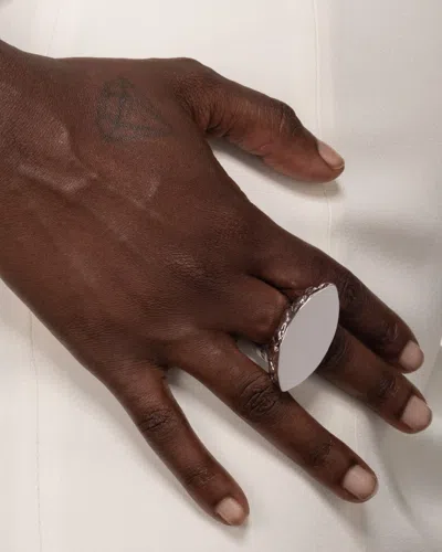 Alexis Bittar Brut Slice Ring In Silver